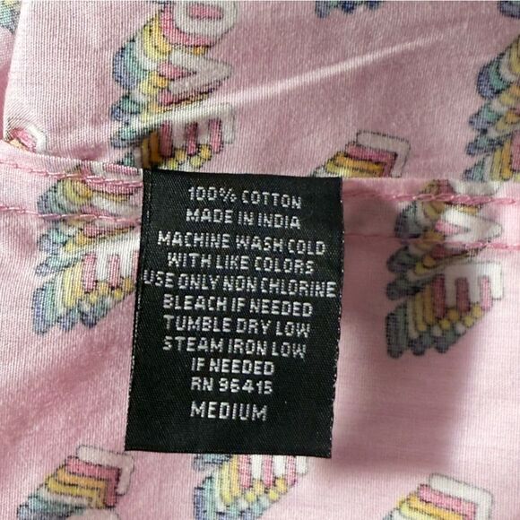 Massive Pink LOVE  Men's button down size M shirt - Picture 6 of 6